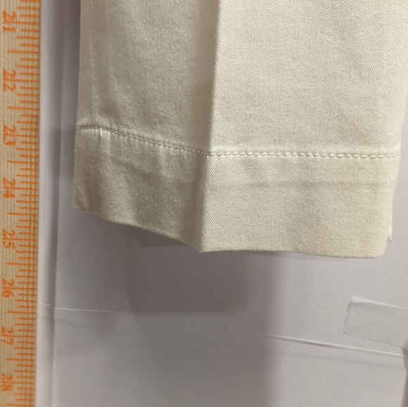 Gunex Off White Side Zip Closure Slim Leg Ankle Dress Pants Polyester SZ 6 - Picture 11 of 12